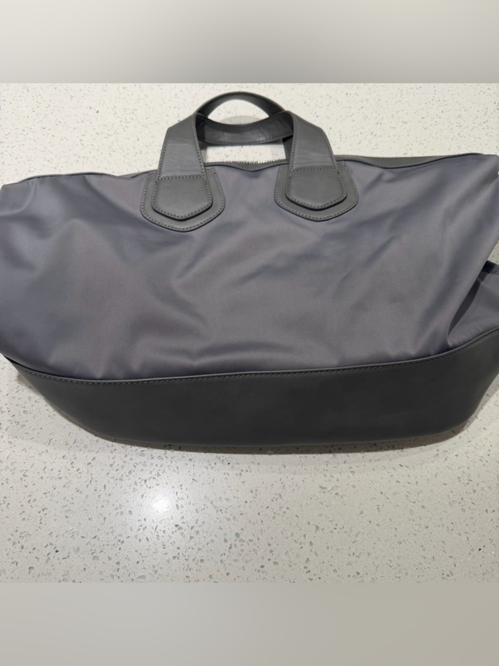 Sol And Selene Black Nylon & Leather Weekend Tote